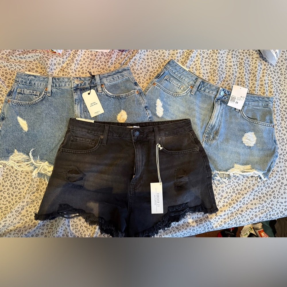 Forever 21 Retro High Rise Denim Shorts Bundle